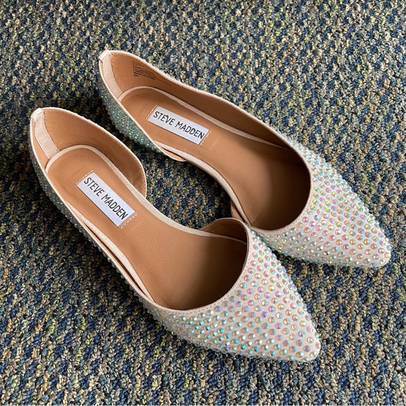 Steve Madden Shoes - STEVE MADDEN NWOT Elsie Rhinestone Ballet Flats